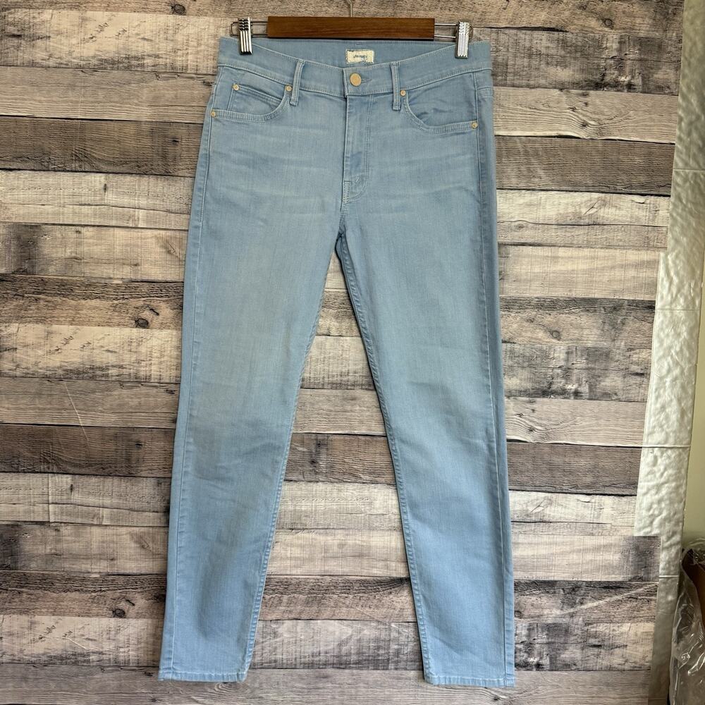 MOTHER The Muse Ankle Jeans Womens 28 Blue Slim Straight Stretch Made USA Hush